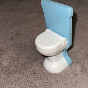 Dollhouse Large Furniture Wood Blue Toilet KidKraft